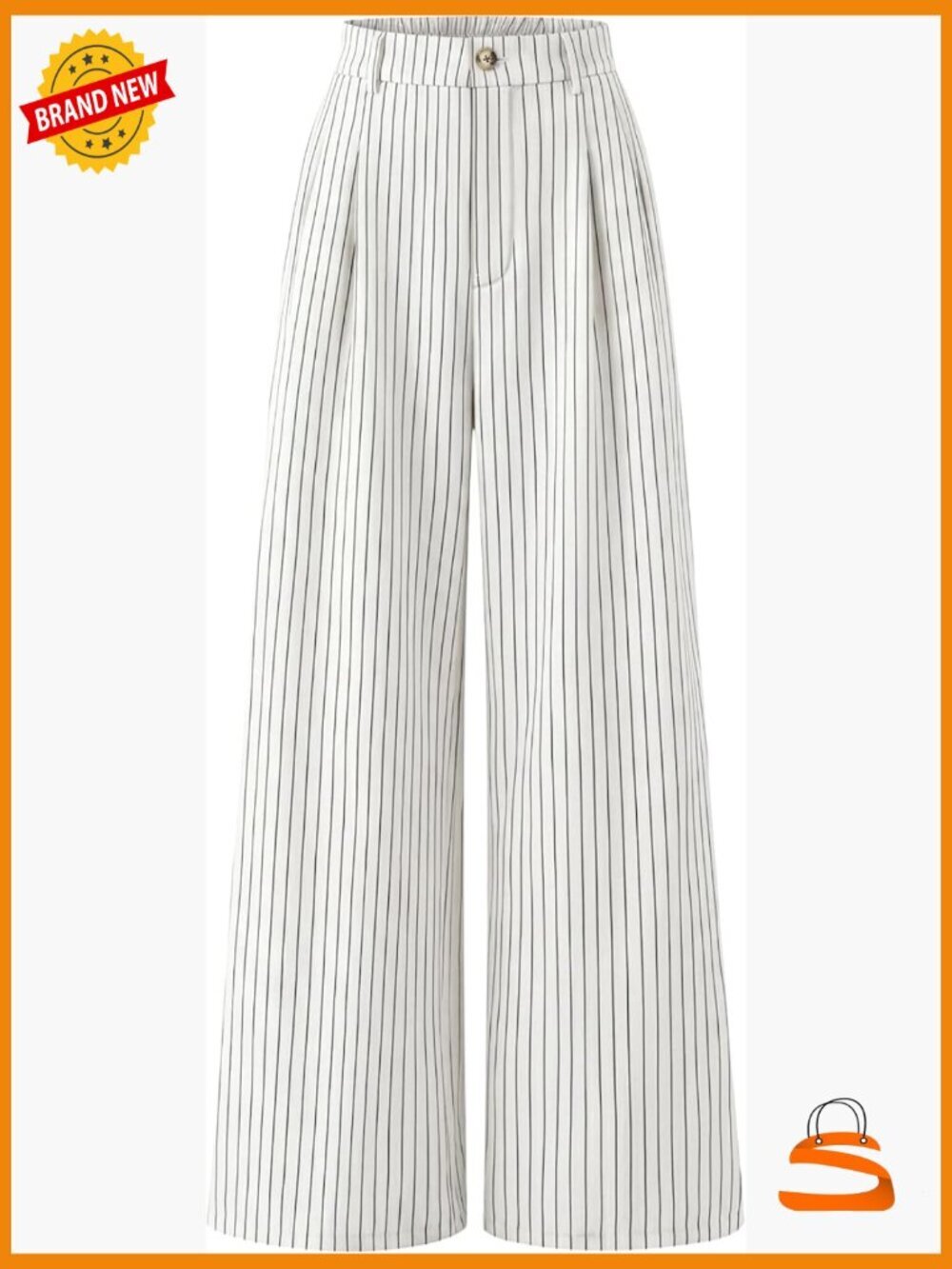 Women's High Waist Wide Leg Palazzo Pants with Pockets
